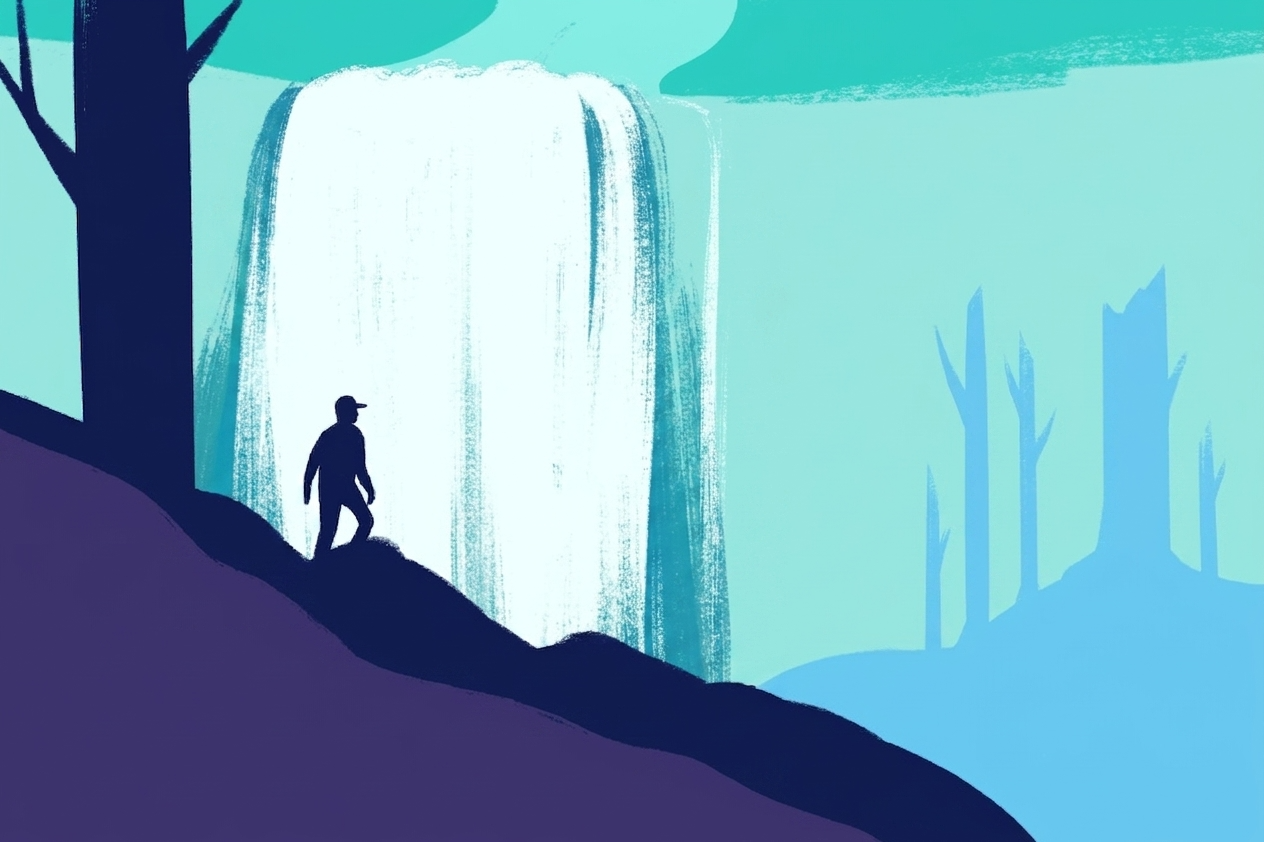 Illustrated scene representing the CBT Skills for Anxiety program