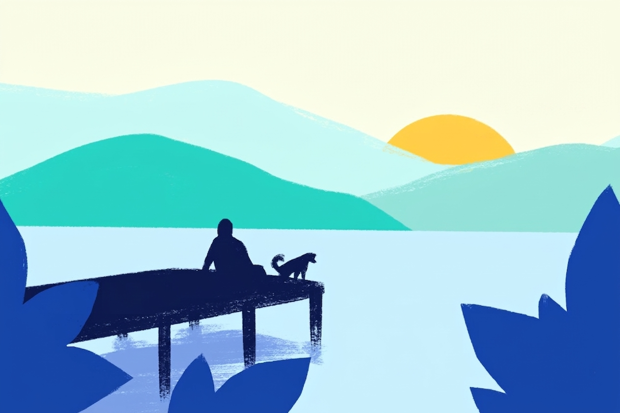 Illustrated scene representing the CBT Skills for Depression program