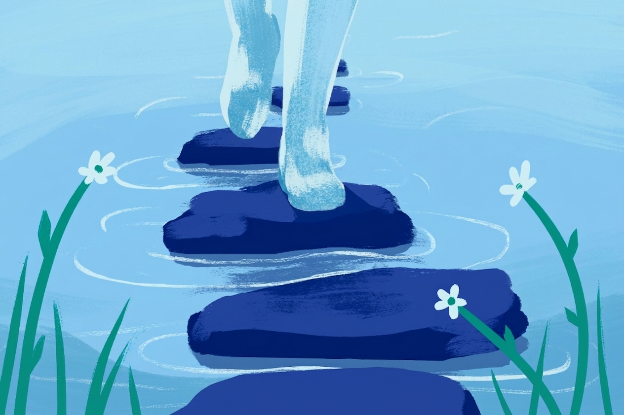 Illustrated scene representing the CBT Skills for Substance Use program